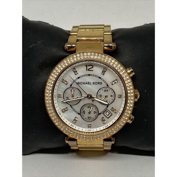 Michael Kors Parker MK5491 Womens Stainless Steel Analog Dial Quartz Watch MP263 - Picture 3 of 12